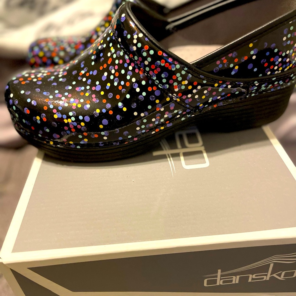 Dansko confetti clogs-SOLD